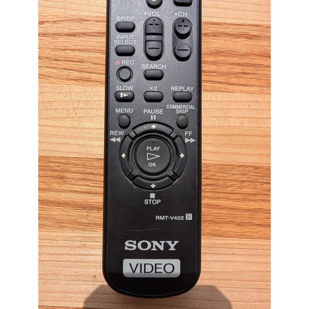 Sony RMT-V402 OEM VCR Remote Control Genuine Original Tested Working Black